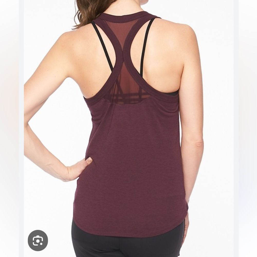 Athleta Topangw Racerback Tank Maroon